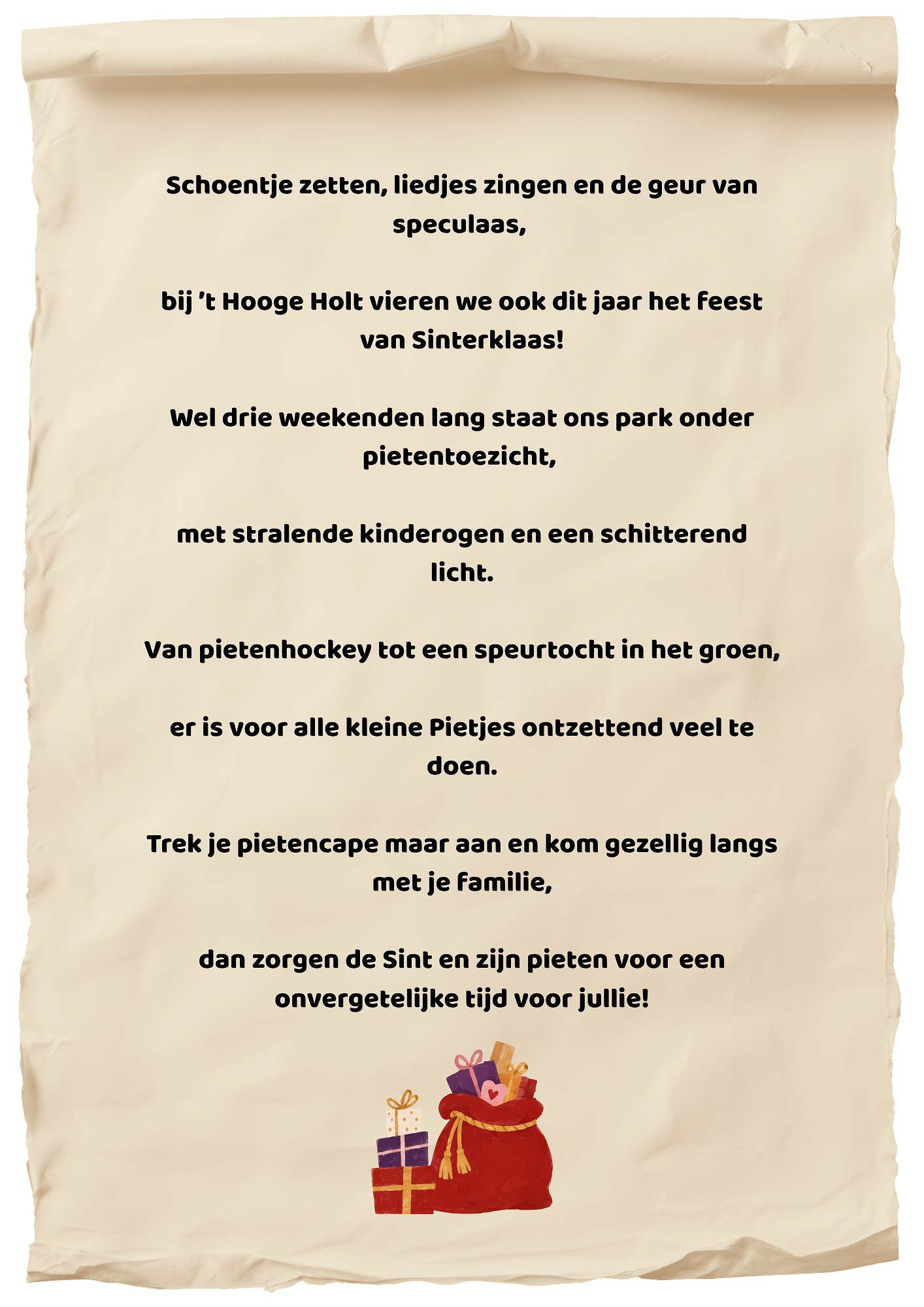 Sinterklaas gedicht