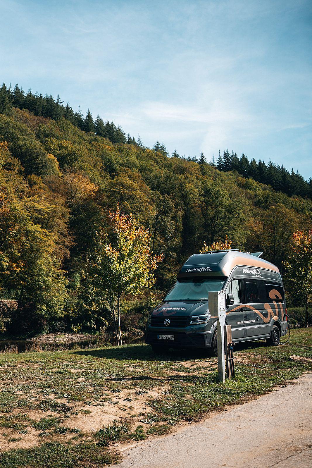 met camper op vakantie bij floreal