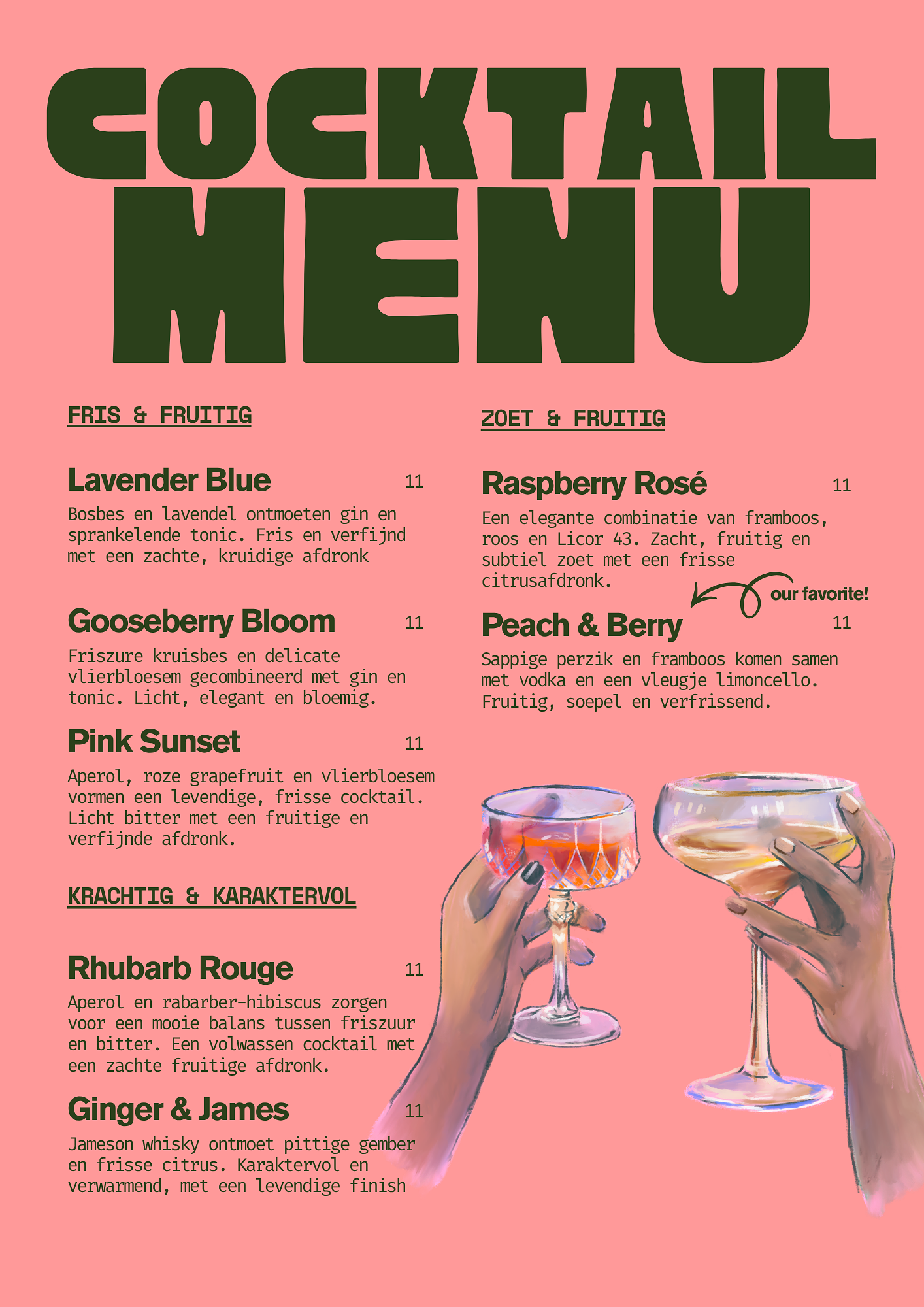 Cocktail kaart