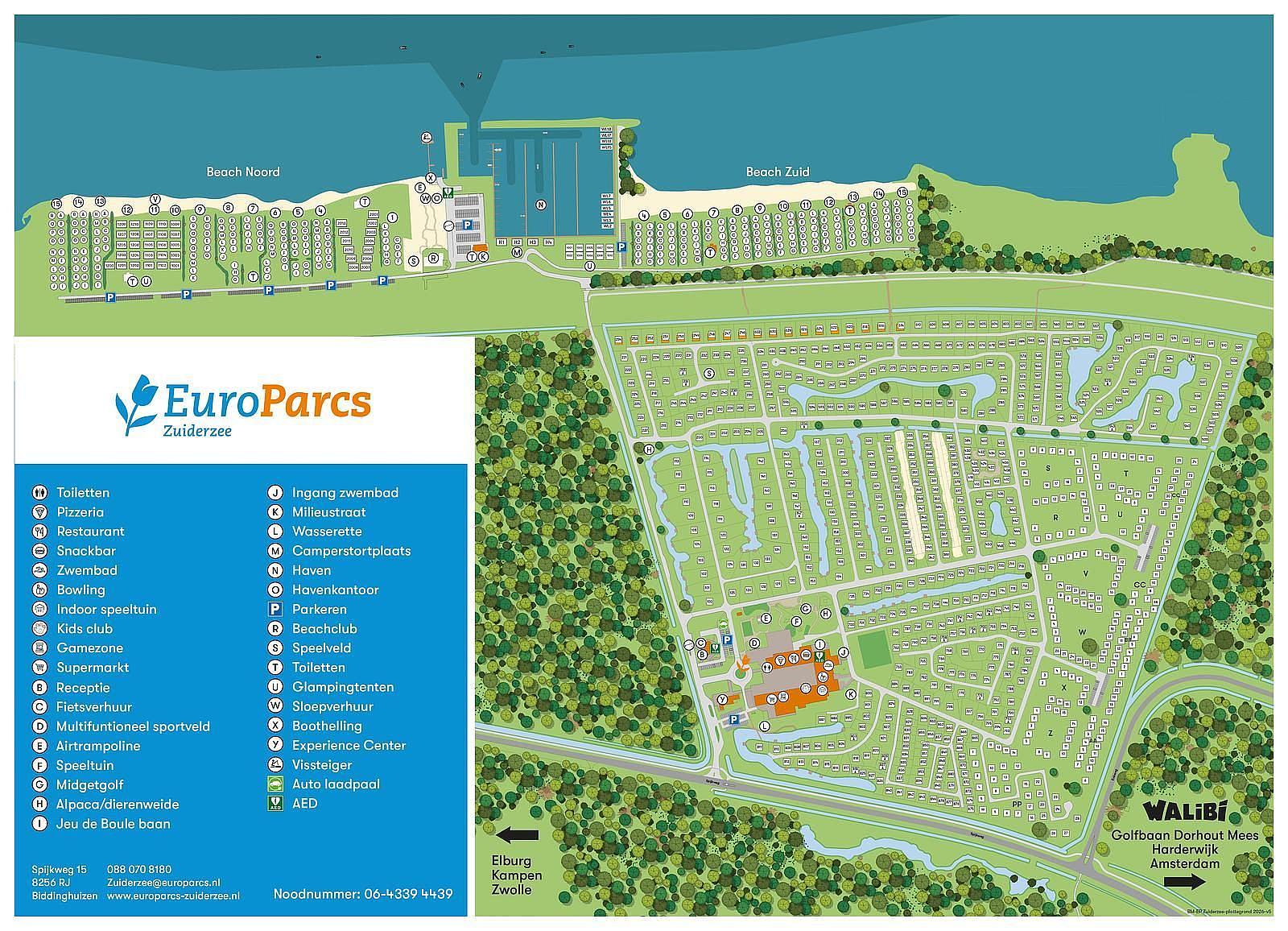 Plattegrond Zuiderzee 2026