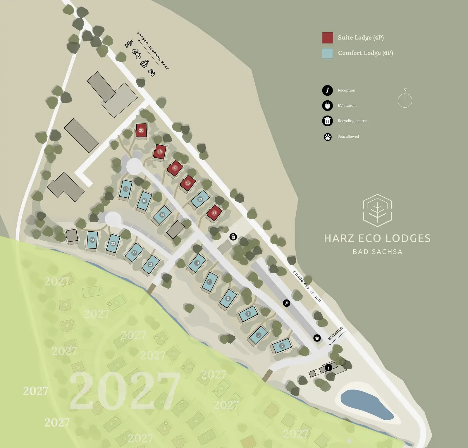 Map of holiday park Harz Eco Lodges
