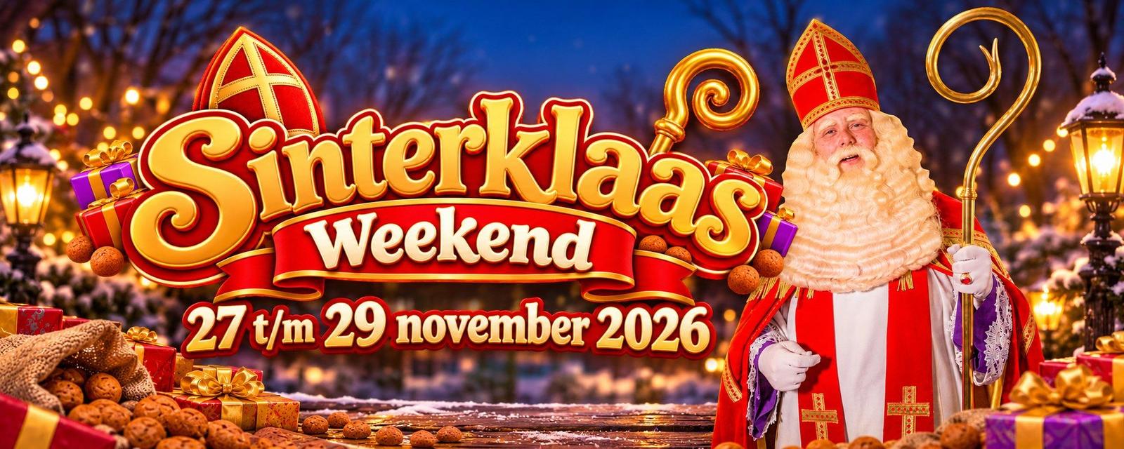 Sinterklaasweekend bij Drouwenerzand van 27 t/m 29 november 2026
