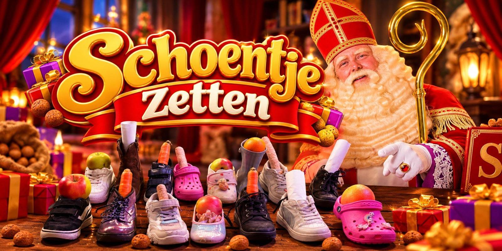 Schoentje zetten met Sinterklaas bij Drouwenerzand