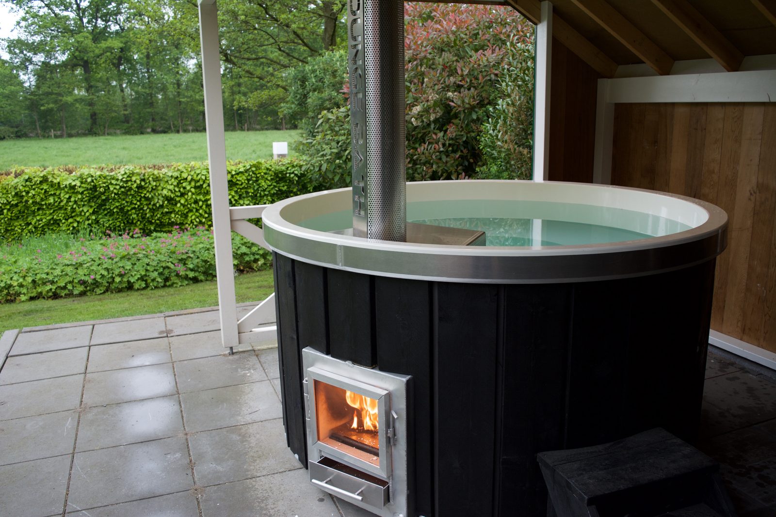 All homes are equipped with a new hot tub type