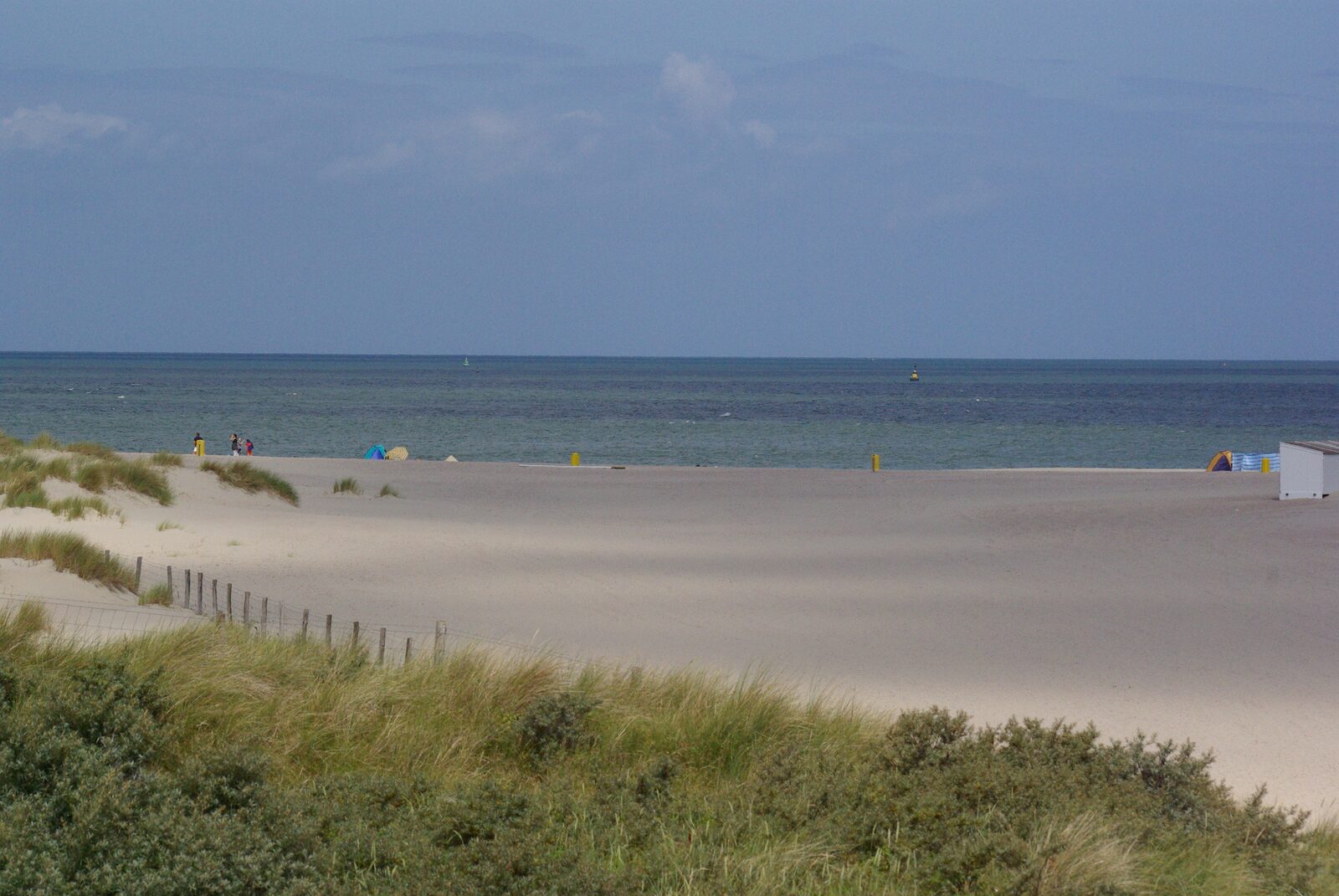 Holiday homes on the North Sea beach