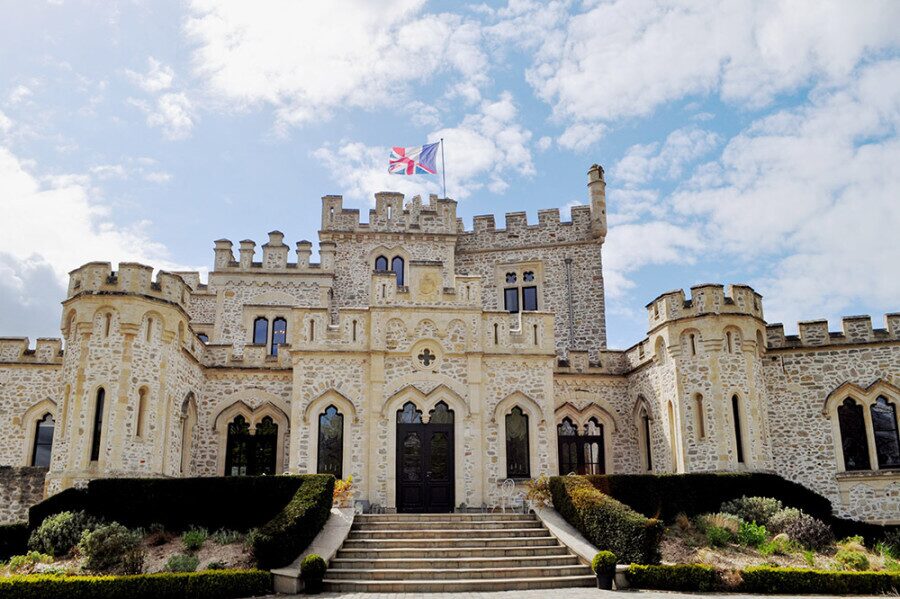 Het Kasteel van Hardelot waar dat fungeert als cultureel centrum tussen Frankrijk en Engeland.