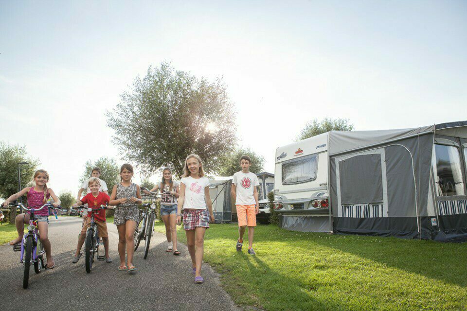 Children's campsite by the sea