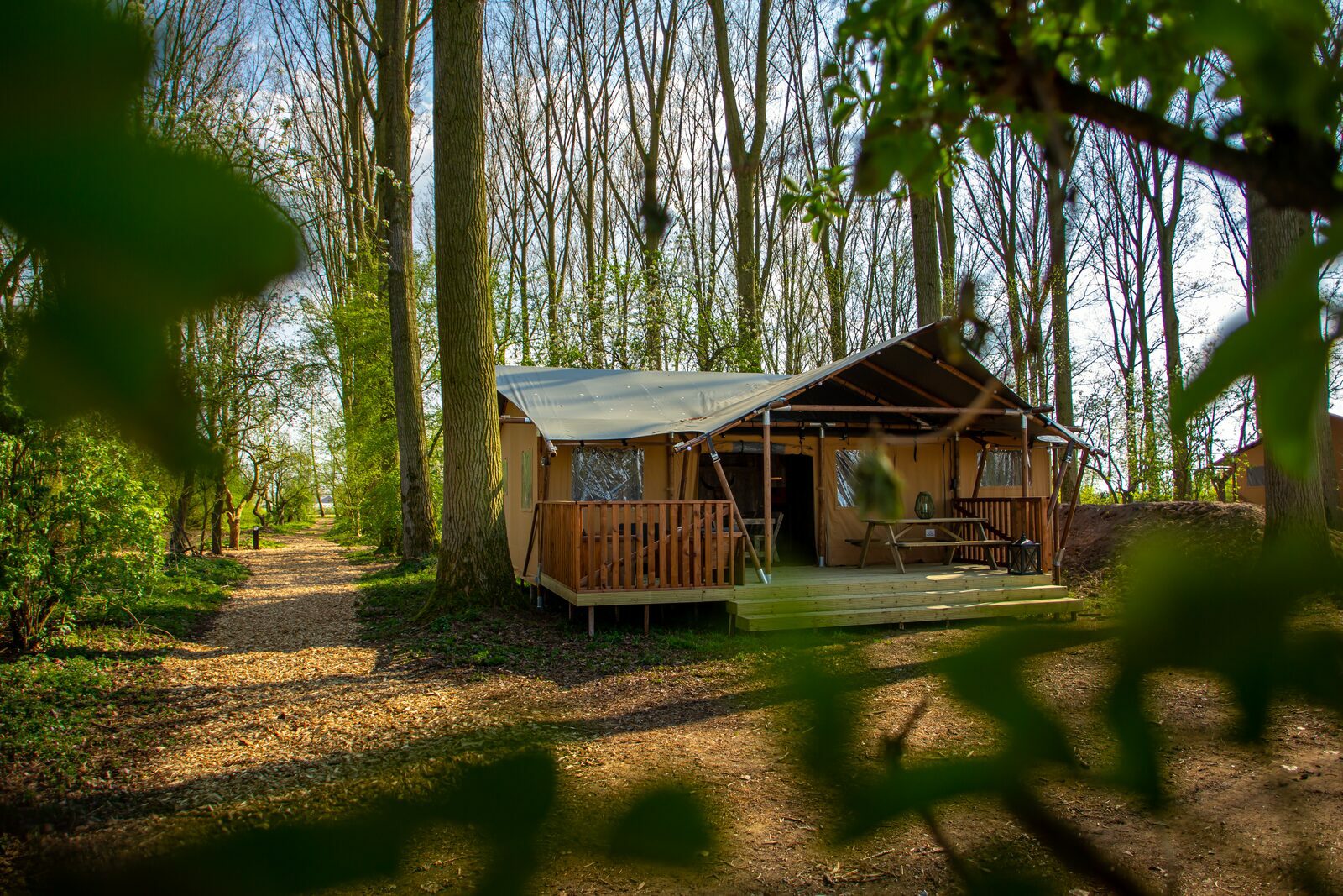 glamping in de natuur
