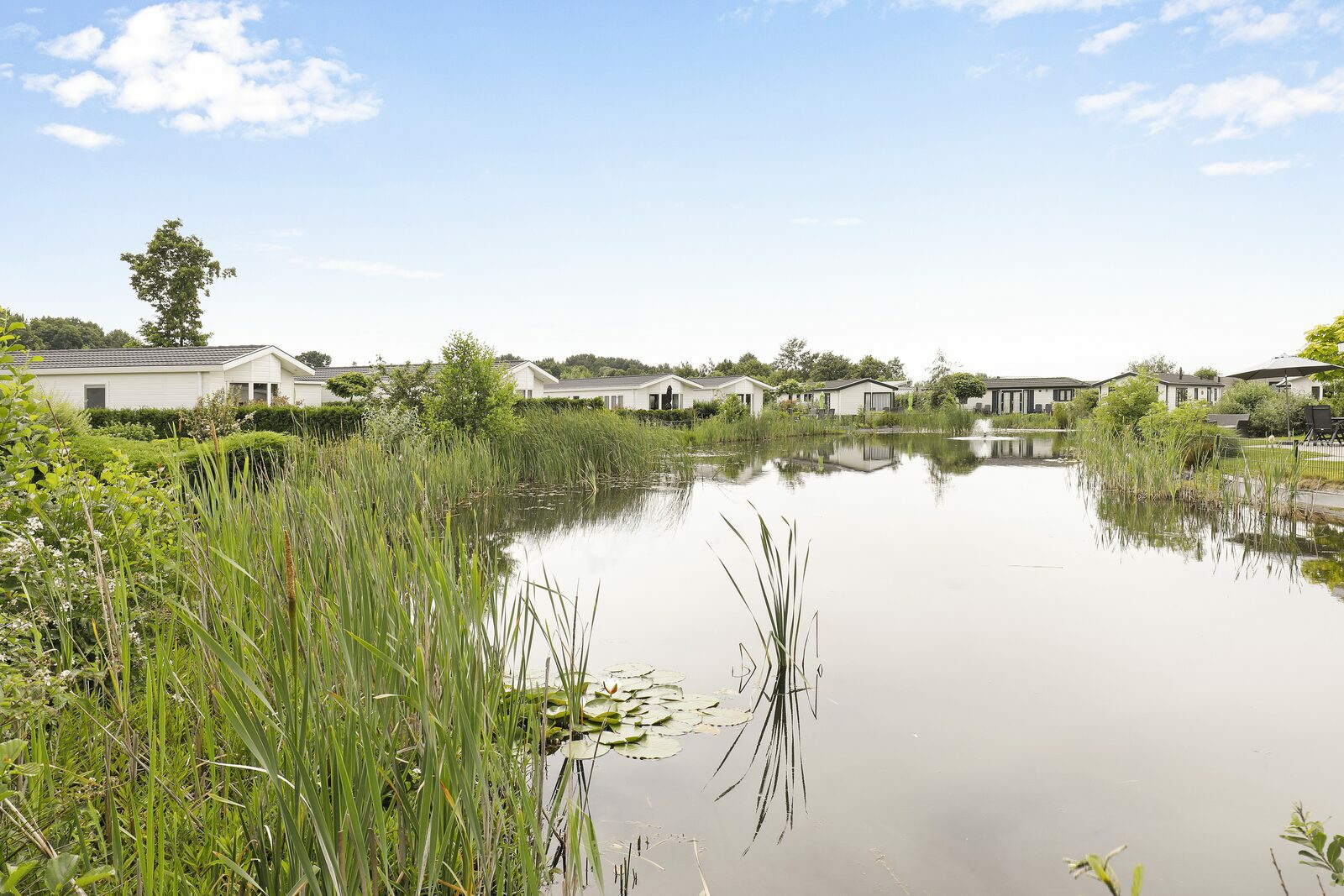 Holiday resort at the waterside