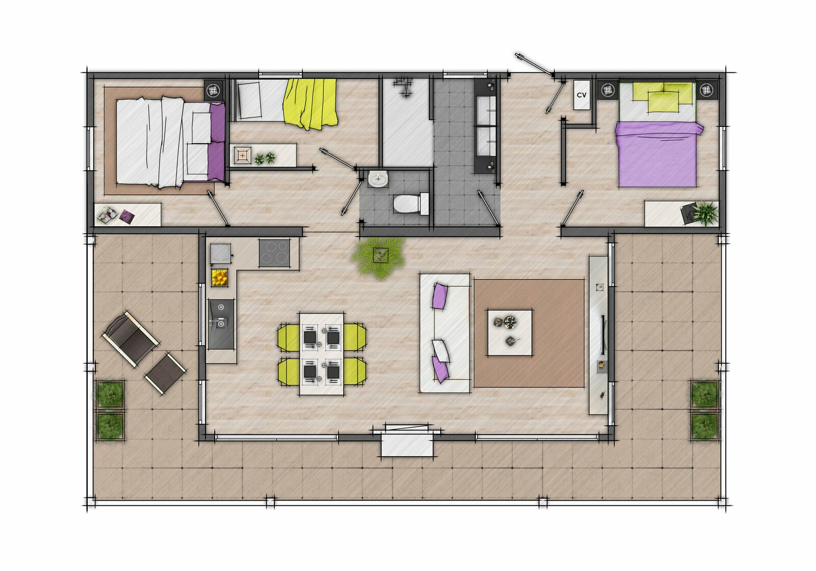 Schaelsbergerbosch – Rental – Map