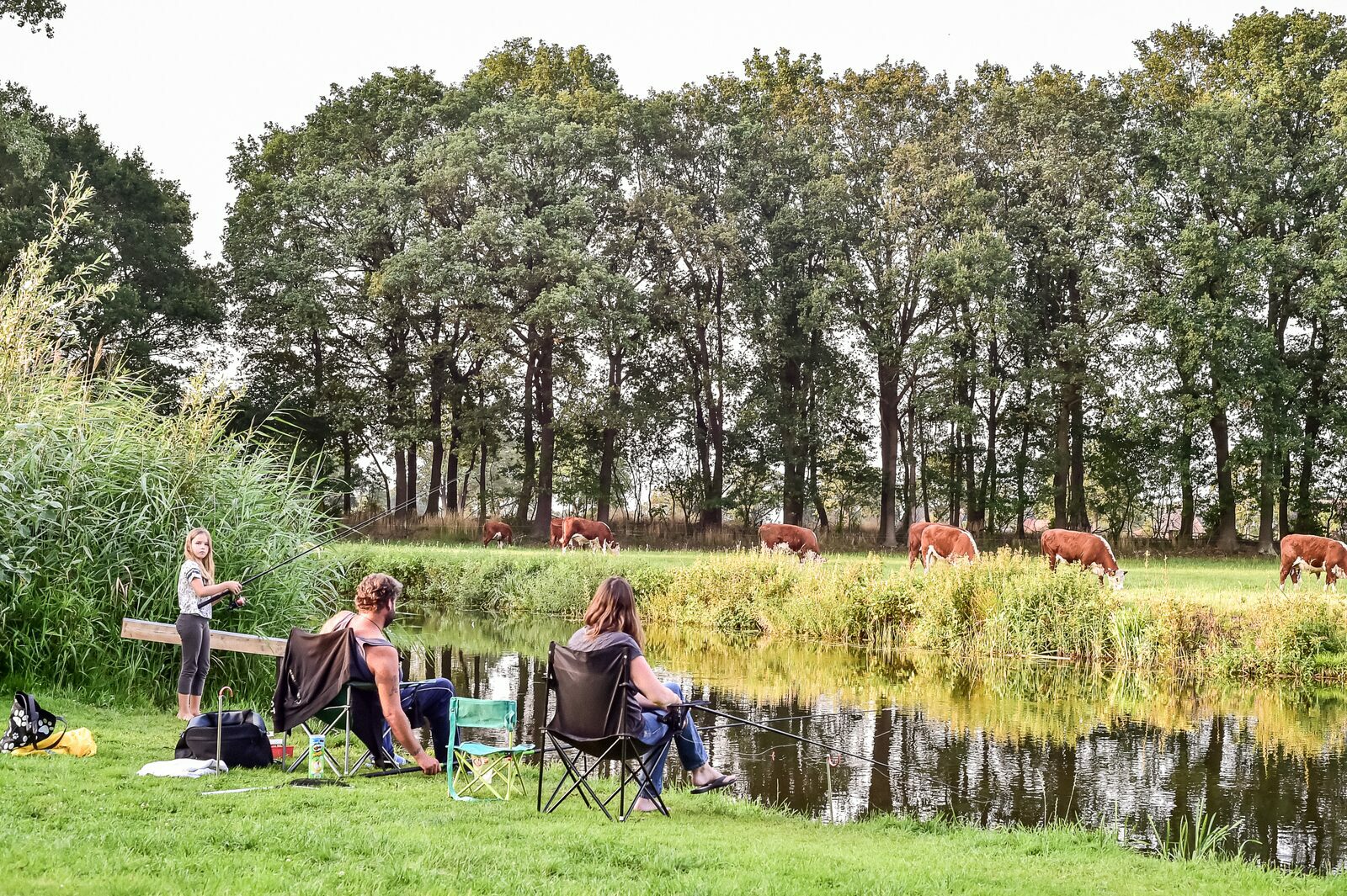 Vakantiehuisje aan water vissen